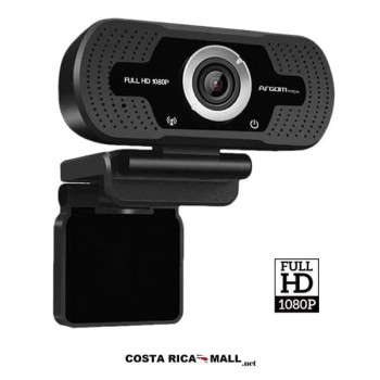 WEB CAM HD 1080P CON MICRÓFONO ARG-WC-9140BK ARGOM