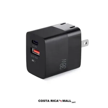 CARGADOR DE PARED TIPO C+USB ARG-AC-0122BK ARGOM