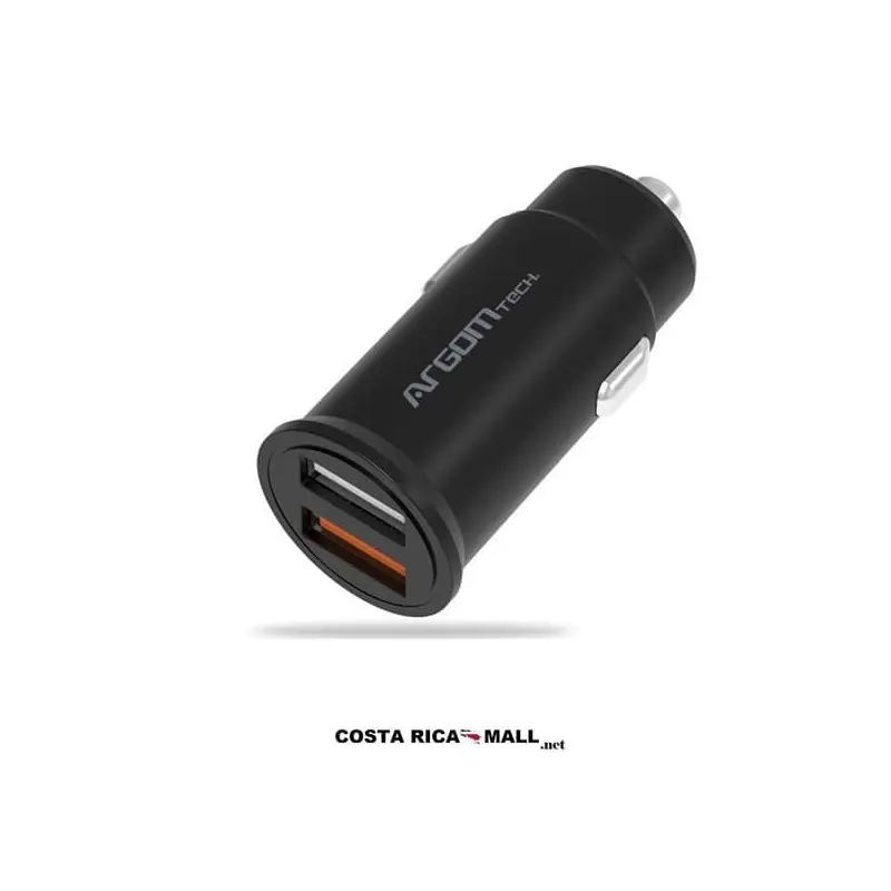 CARGADOR DE CARRO 2 USB ARG-AC-0111BK ARGOM