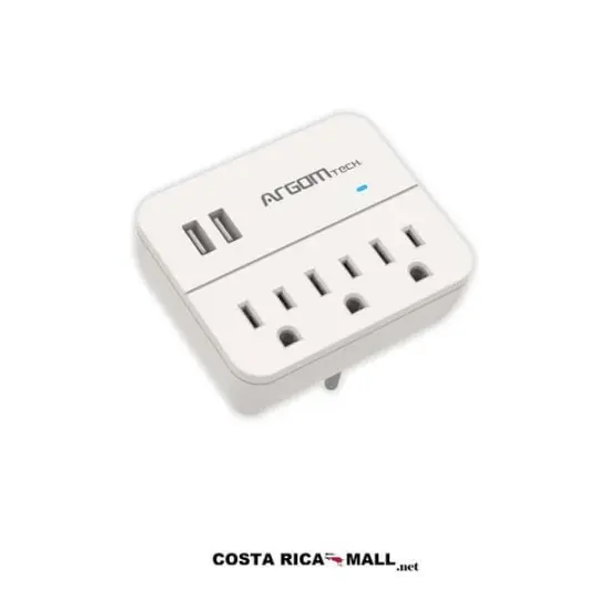 ADAPTADOR DE ENCHUFE Y ESTACION DE CARGA ARG-AC-0266WT ARGOM