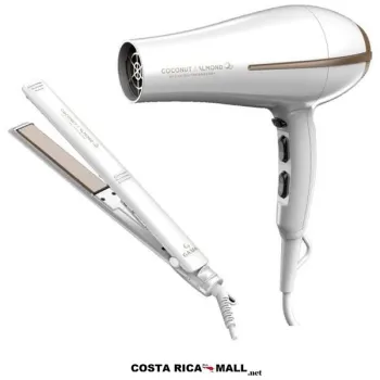 COMBO PLANCHA Y SECADOR PARA CABELLO 600-PACKCOCOAL GA.MA
