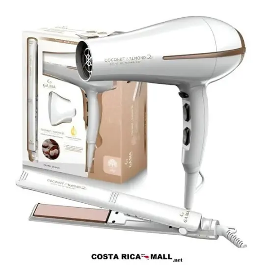 COMBO PLANCHA Y SECADOR PARA CABELLO 600-PACKCOCOAL GA.MA