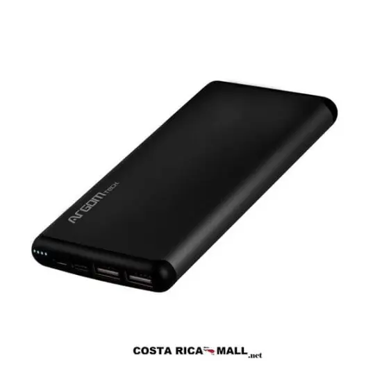 BATERÍA EXTERNA 12000MAH ARG-PB-1150 NEGRO ARGOM