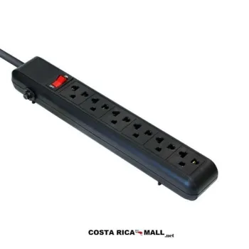 REGLETA DE 6 TOMAS ARG-AC-0252BK ARGOM