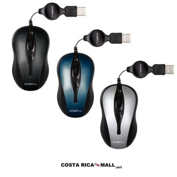 MOUSE ÓPTICO RETRÁCTIL ARG-MS-0008 ARGOM