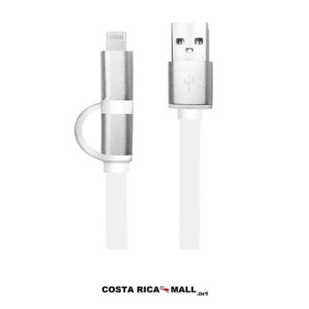 CABLE USB 2 EN 1 LIGHTNING Y MICRO USB ARG-CB-0058 ARGOM