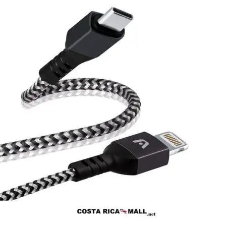 CABLE CARGA TIPO C A TIPO LIGHTNING ARG-CB-0024BK ARGOM