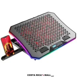 SOPORTE DE LAPTOP GAMING CON VENTILADOR Y SOPORTE DE CELULAR 348370 MAXELL