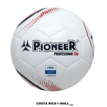 BALON DE FUTBOL n°5 PROFESIONAL THB 309-6636 BLANCO ROJO PIONEER