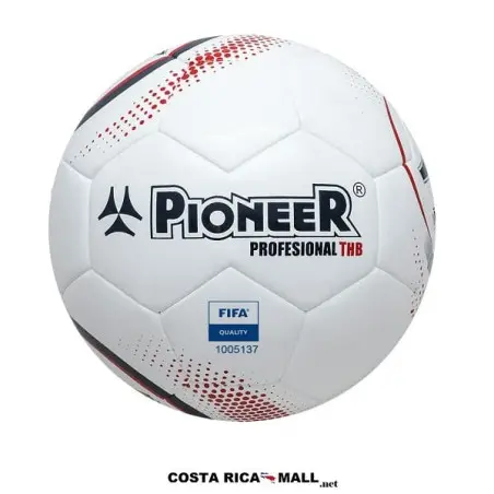 BALON DE FUTBOL n°5 PROFESIONAL THB 309-6636 BLANCO ROJO PIONEER