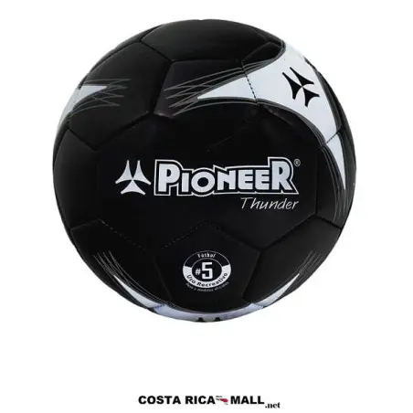 BALON DE FUTBOL #5 THUNDER 331-5759 NEGRO PIONEER