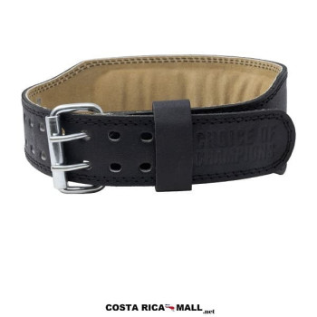 CORREA PARA PESAS CUERO NEGRO EVLB4N441 EVERLAST