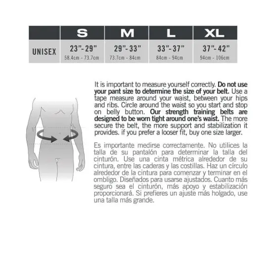 MEDIDAS CORREA PARA PESAS CUERO CAFE EVLB4N442 EVERLAST