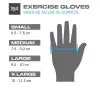 MEDIDAS GUANTES PARA PESAS DAMA SIRENA EVWG4W651 NEGRO GRIS EVERLAST