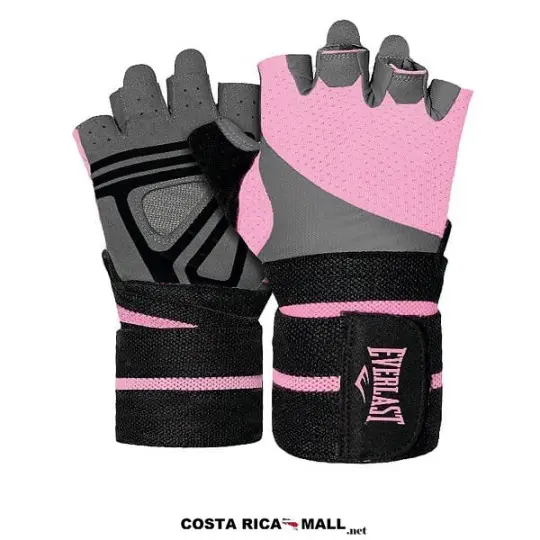 GUANTES PARA PESAS DAMA AMAZONA EVWG4W667 ROSADO GRIS EVERLAST