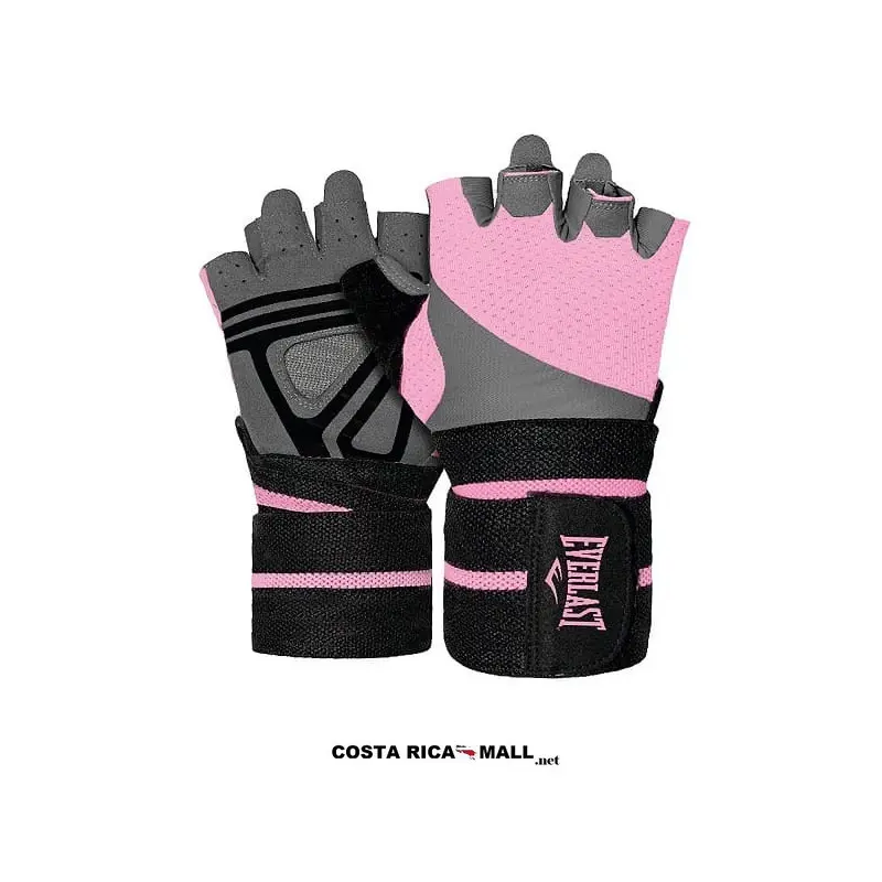 GUANTES PARA PESAS DAMA AMAZONA EVWG4W667 ROSADO GRIS EVERLAST
