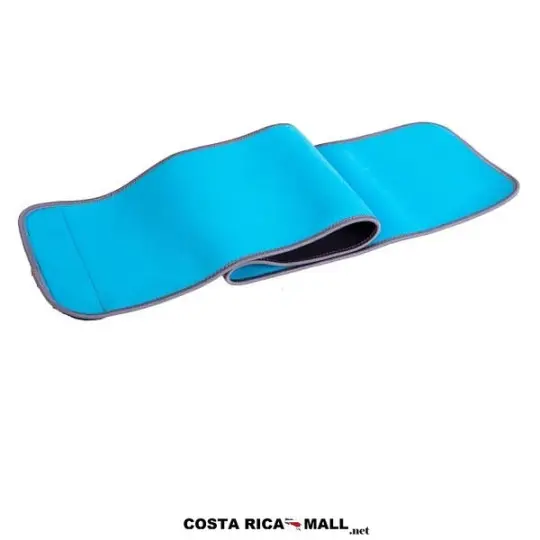 FAJA SAUNA LS3032B LIVEUP. Color celeste y negro.