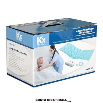 COLCHON ANTI ESCARAS CON BOMBA Y KIT REPARACION AM001US KXMEDICAL