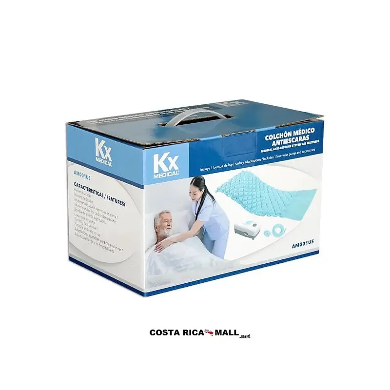 COLCHON ANTI ESCARAS CON BOMBA Y KIT REPARACION AM001US KXMEDICAL