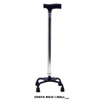 BASTON DE ALUMINIO DE 4 PATAS BASE PEQUEÑA CA006US KXMEDICAL