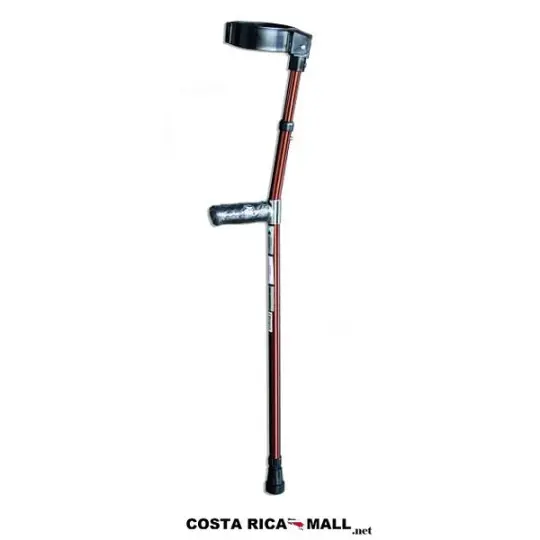MULETA ESTANDAR DE ALUMINIO PARA ANTEBRAZO CIERRE COMPLETO AJUSTABLE BRONZE CR016US KXMEDICAL