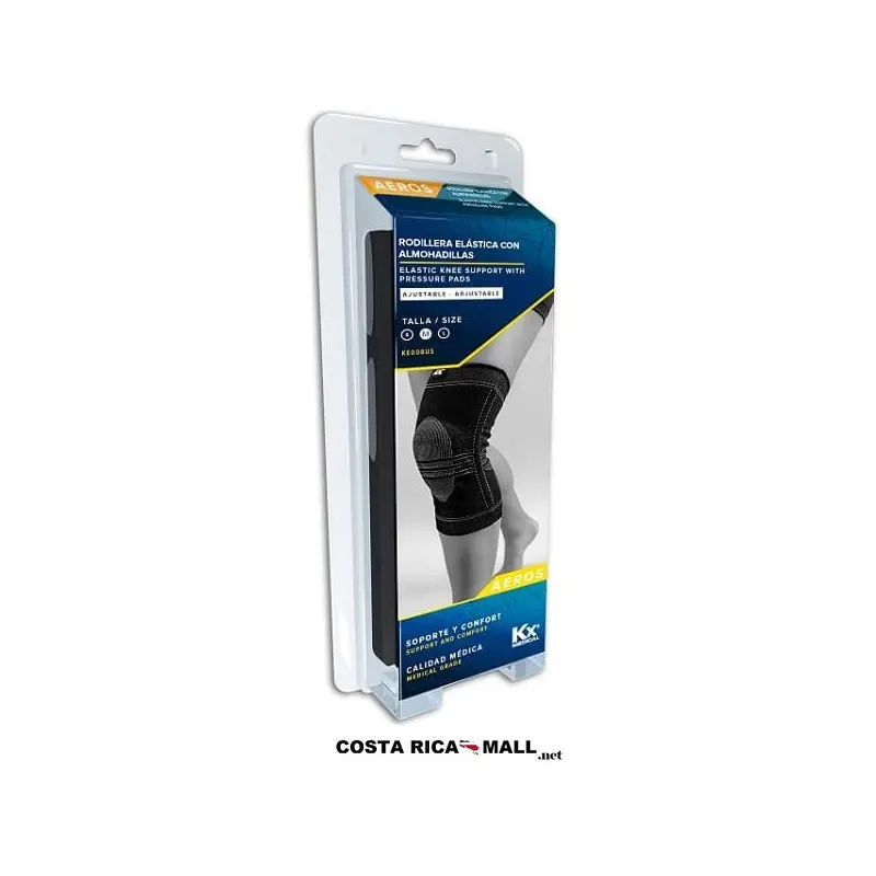 RODILLERA ELASTICA CON ALMOHADILLA SILICON KE007US KXMEDICAL