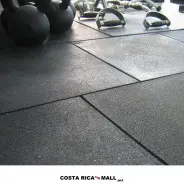 Piso de Caucho para Gimnasio RTH10015 RUNIC. Como queda instalado