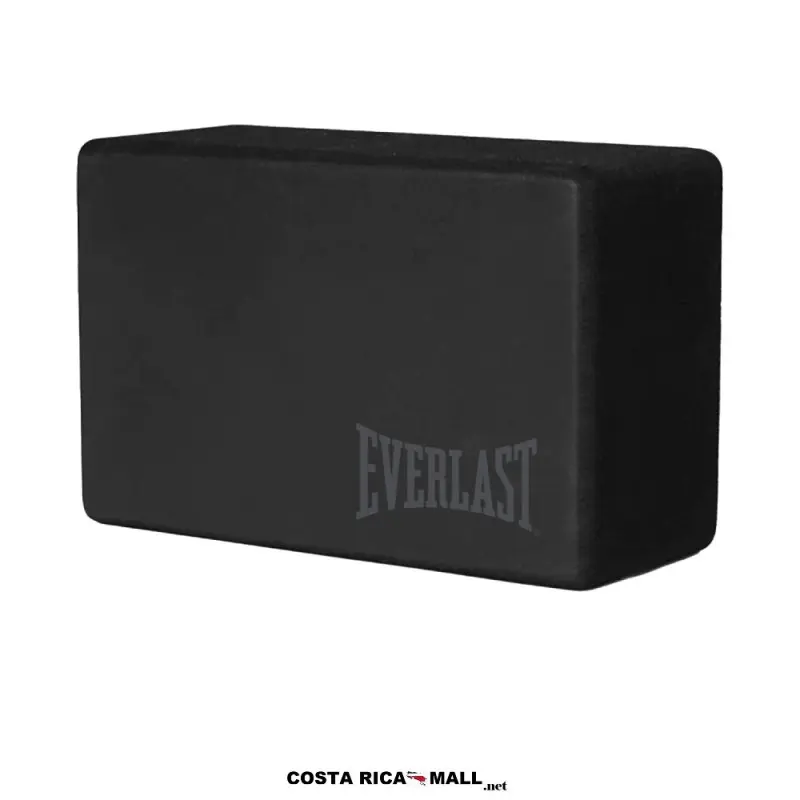 Bloque de yoga BOLD Everlast negro. Soporte para alinear el cuerpo en posturas, yoga y pilates