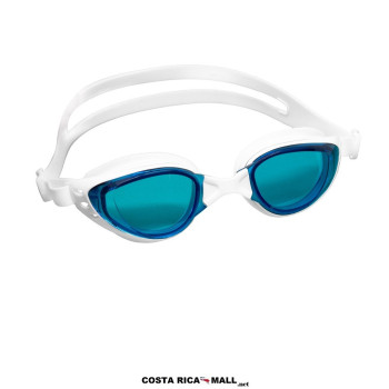 Lentes de Natación PIRANHA Everlast EVGG5F218. Gafas antiempañante para piscina, libre de látex. Blanco