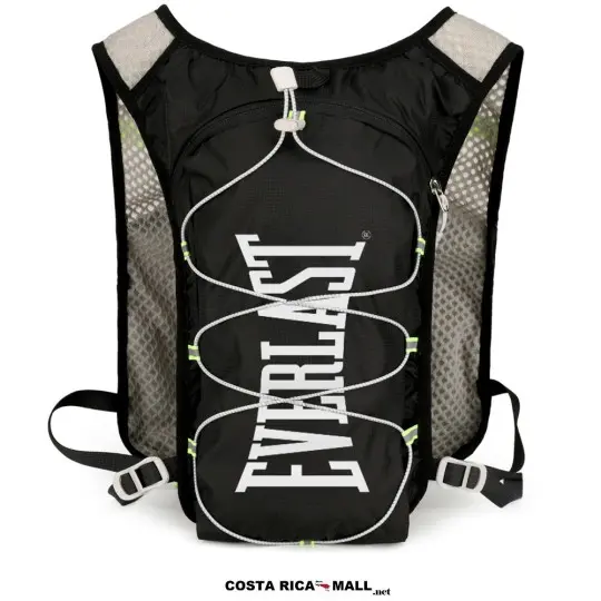 Chaleco de Hidratación para Running EVCB6W201 EVERLAST. Negro. Parte atrás