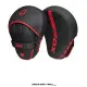 Guantes para Coach F6 Kara Focus Pad RDX. Guanteletas de boxeo para entrenador. Color Negro con Rojo