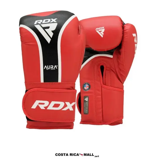 Guantes para Boxeo RDX Aura F7 Entrenamiento. Color Rojo