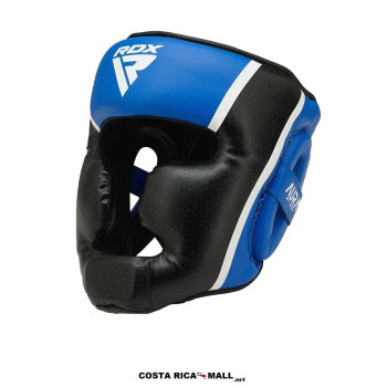 Protector de cabeza RDX Aura T17. Casco Boxeo de Kalix Skin con Certificación CE para sparring en Costa Rica. Color Azul