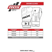 Medidas para los Guantes de Boxeo Mujer F7 EGO PINK RDX