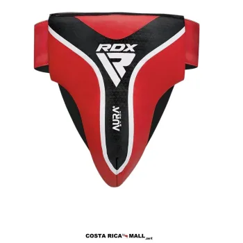 Protector Genital RDX T17 Aura. Copa PVC y acolchado EVA-LUTION para Boxeo y MMA en Costa Rica. Color Rojo