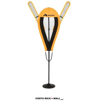 Defensa Fija de Baloncesto Runic naranja y negro. Simula un jugador para entrenamiento de dribbling y tiros.