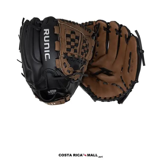 Guante de Béisbol / Softbol de 13 pulgadas RU1377 en Cuero Vacuno. Talla de adulto, diseñado para el Outfield. Cafe