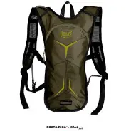Mochila de hidratación EVERLAST ( CamelBag ) de 1.5 litros en color Verde, con detalles reflectivos.