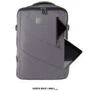 Salveque EVERLAST TRAVEL de 40 litros en color Gris. Mochila con compartimento para laptop y bomba de vacío.