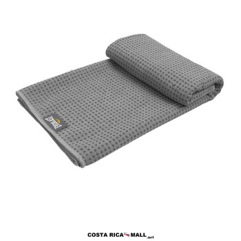 Toalla Antideslizante EVERLAST EVYT0W155 color gris para colchoneta de yoga o fitness. Material 100% poliéster.