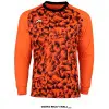Camisa RUNIC de portero R724GD11 en color Naranja con patrón geométrico y protección en codos.
