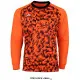 Camisa RUNIC de portero R724GD11 en color Naranja con patrón geométrico y protección en codos.