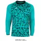 Camisa RUNIC de portero R724GD11 en color Turquesa con patrón geométrico y protección en codos.