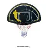 Tablero de Básquetbol Fan SBA006 de PVC para pared, medidas 112x73.5 cm, ideal para niños y adolescentes.