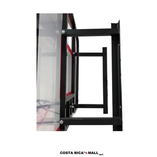 Tablero de Básquetbol Runic SBA008 acrílico, 122x80 cm, PVC reforzado con aro sólido, para pared. Parte de atrás