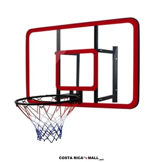 Tablero de Básquetbol Runic SBA008 acrílico, 122x80 cm, PVC reforzado con aro sólido, para pared.