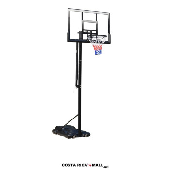 Tablero para Básquetbol SBA025S, acrílico, 120x80 cm, con poste móvil y base de 150 litros.