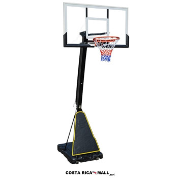 Tablero de Baloncesto RUNIC Premium, con poste ajustable, aro con resortes y base de 160 litros.