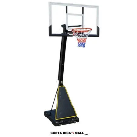 Tablero de Baloncesto RUNIC Premium, con poste ajustable, aro con resortes y base de 160 litros.