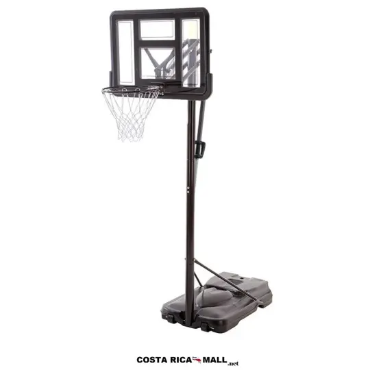 Tablero de Baloncesto RUNIC intermedio, poste y base ajustables hasta 3.05 metros, ideal para adolescentes. Codigo SBA020